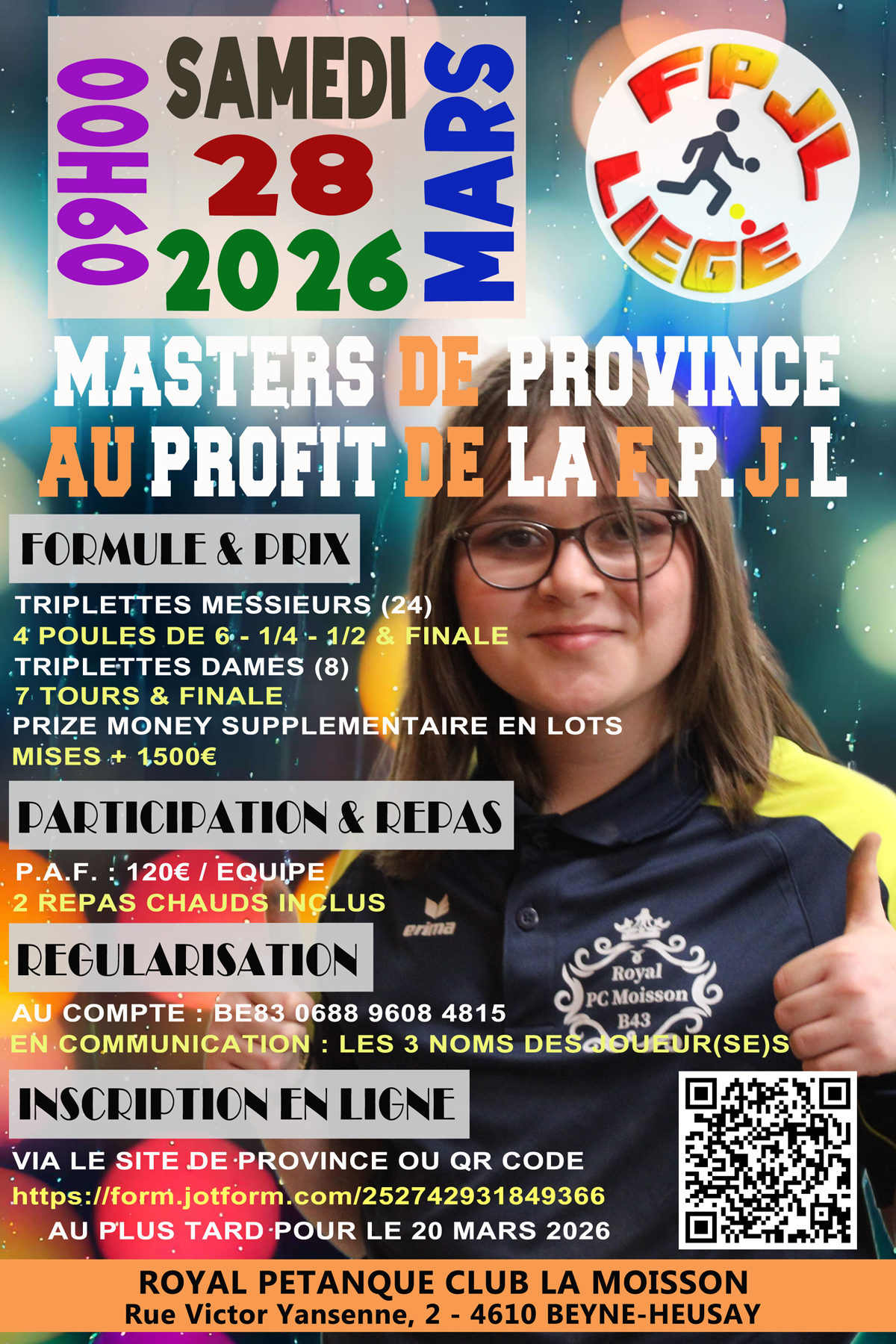 AfficheFPJL Masters de Province 28 03 2026