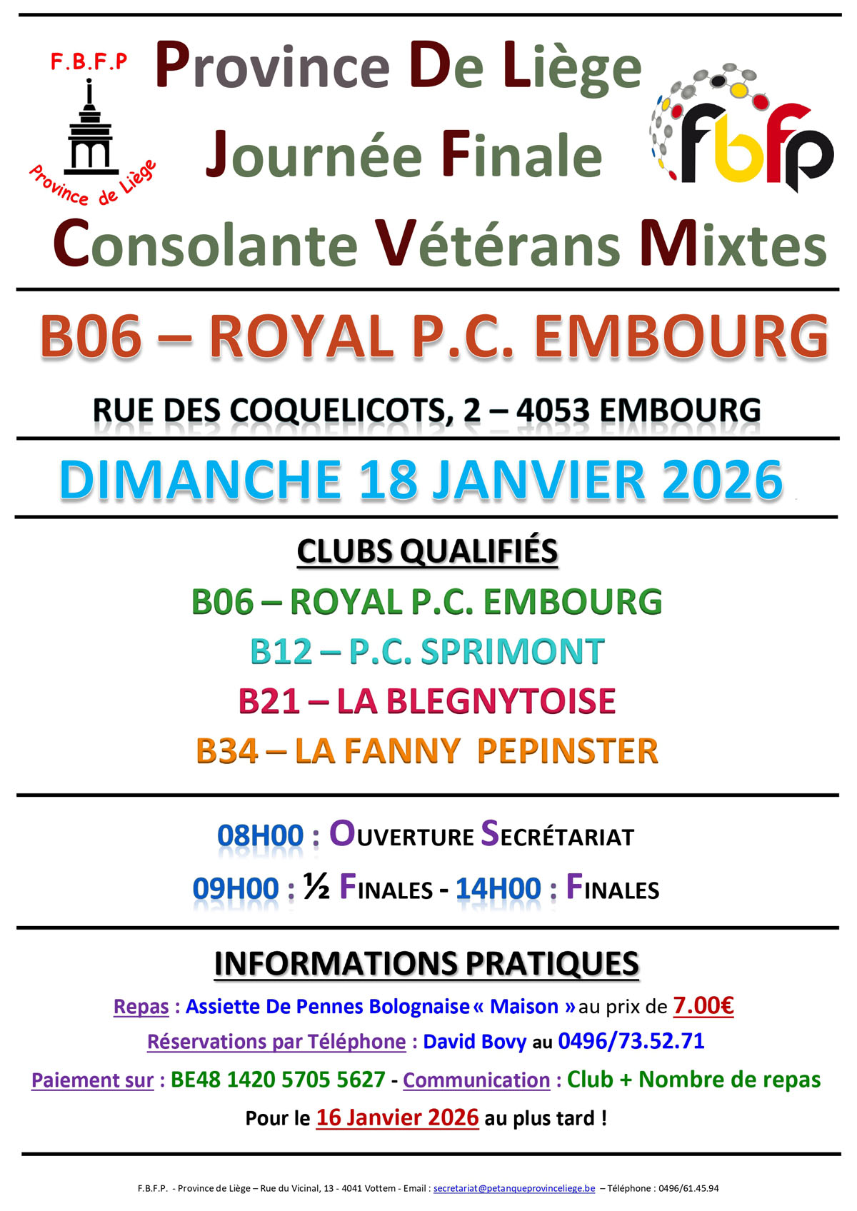 Affiche CONSOLANTE VETERANS MIXTES B 2025 2026